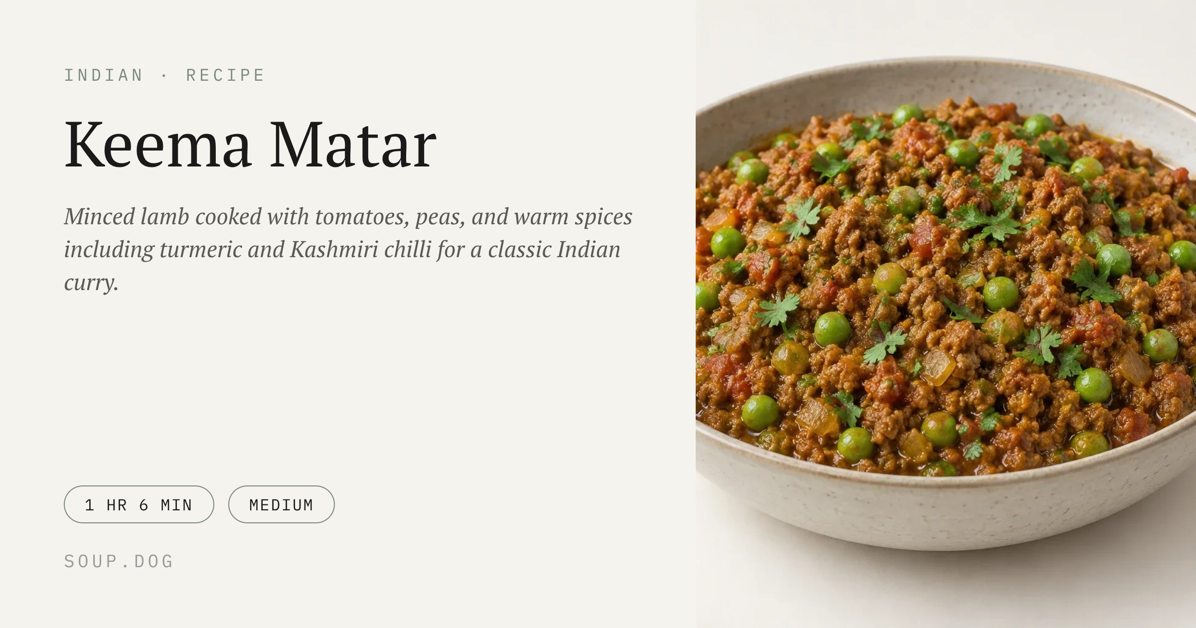Keema Matar — Soupdog